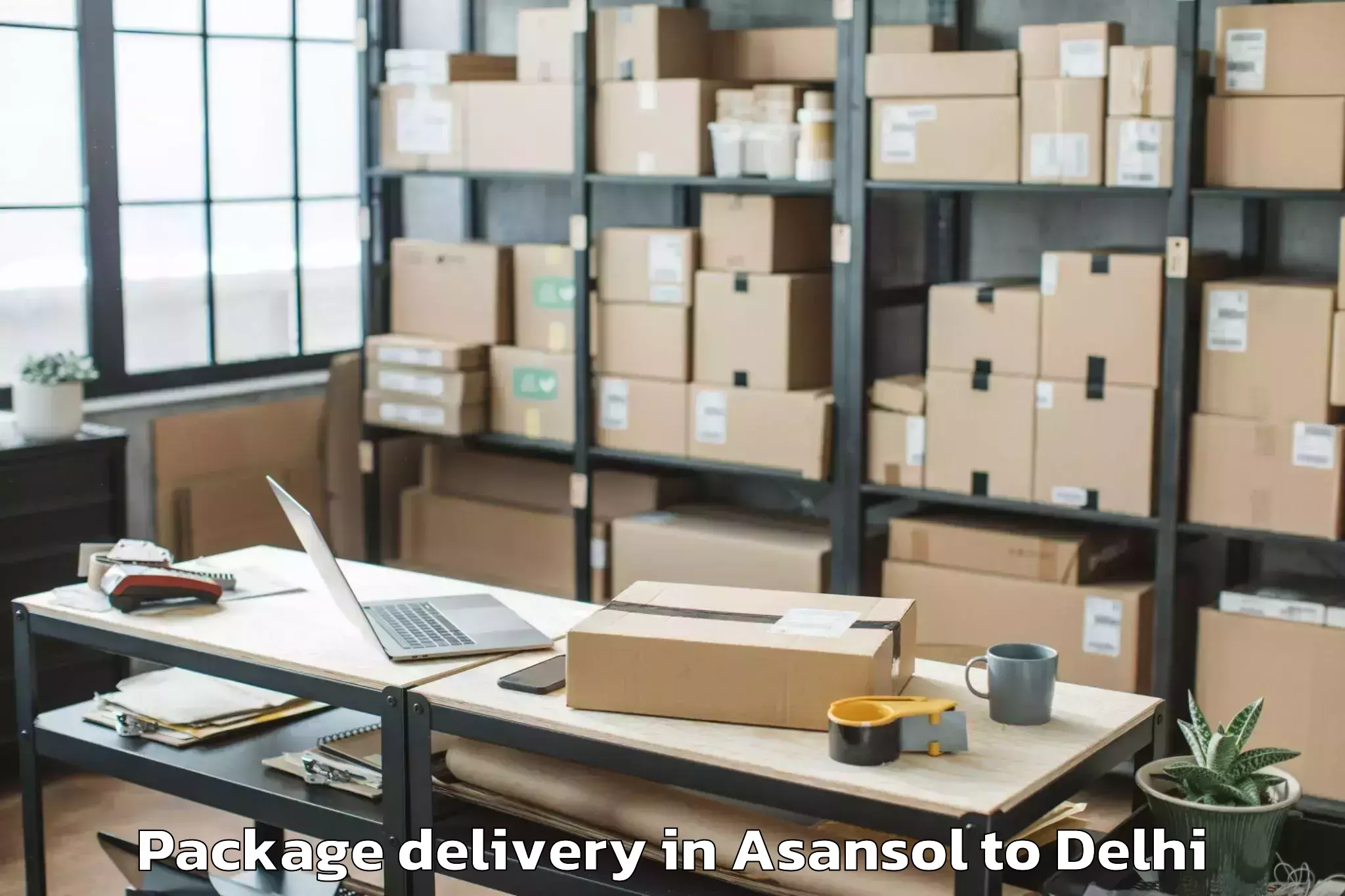 Asansol to East Delhi Mall Package Delivery Booking